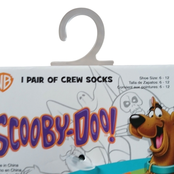Scooby-Doo Blue Crew Socks Warner Brothers Uni-sex - Picture 4 of 7